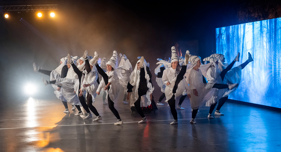 Imágenes de la actuación de Gau Beltza