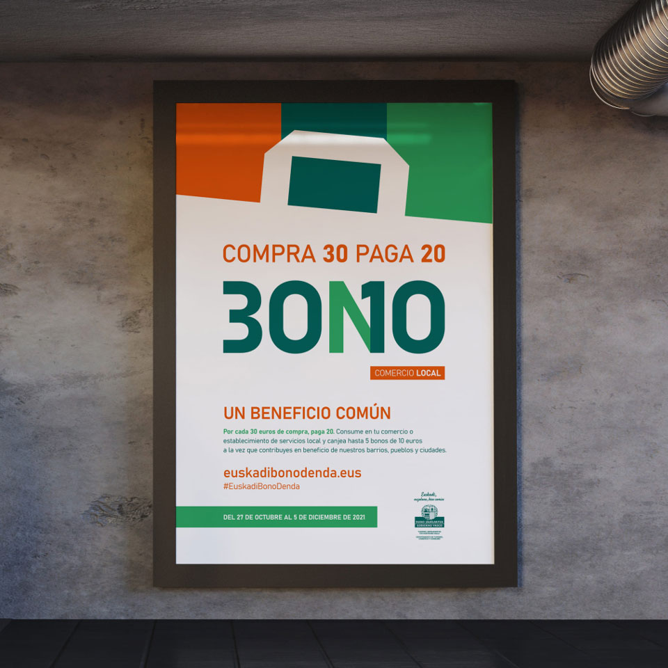 Imagen de la campaña Euskadi Bono 30 10