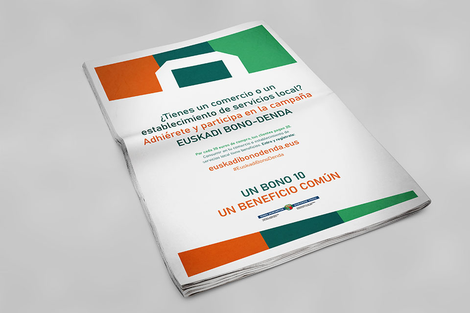 Imagen de la campaña Euskadi Bono 30 10