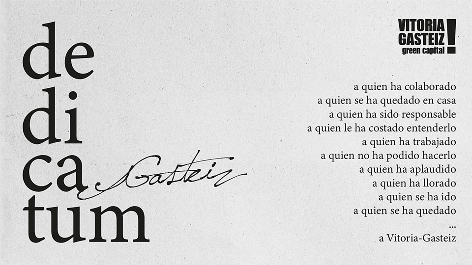 Imagen de la campaña de homenaje Dedicatum