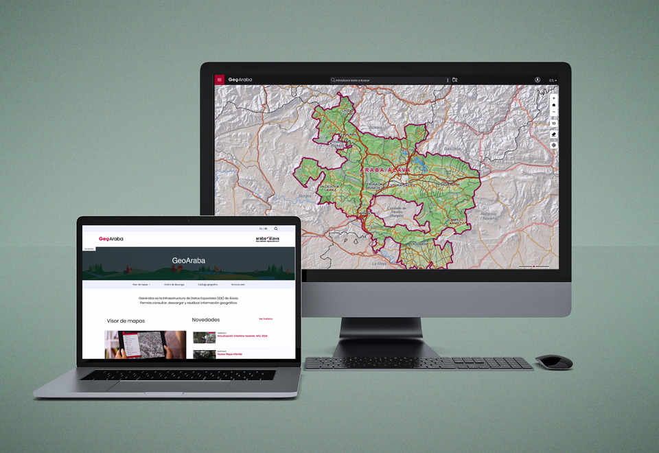 Imágenes de la página web de GeoAraba