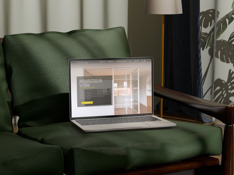 Imágenes de la identidad visual de Laua Studio