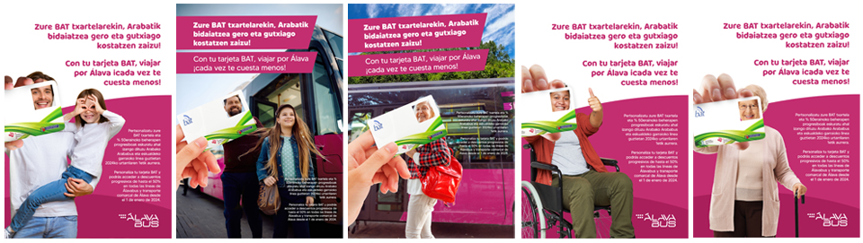 Imágenes de la campaña Tarjeta BAT