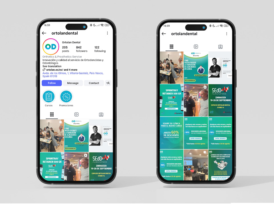 Imagen de la red social Instagram de Ortolan Dental