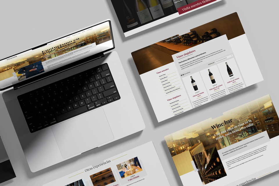 Imagen de la página web de Bodegas Ostatu